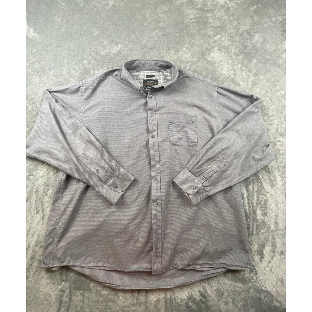 JOS A BANK RESERVE Mens XXL Traditional Fit Button Down Shirt Long Sleeve Cotton